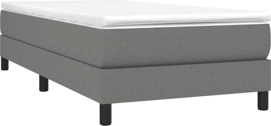 Maison Exclusive Boxspringframe stof donkergrijs 90x190 cm