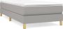 Maison Exclusive Boxspringframe stof lichtgrijs 100x200 cm - Thumbnail 2