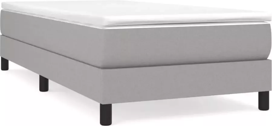 Maison Exclusive Boxspringframe stof lichtgrijs 100x200 cm