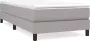 Maison Exclusive Boxspringframe stof lichtgrijs 100x200 cm - Thumbnail 1