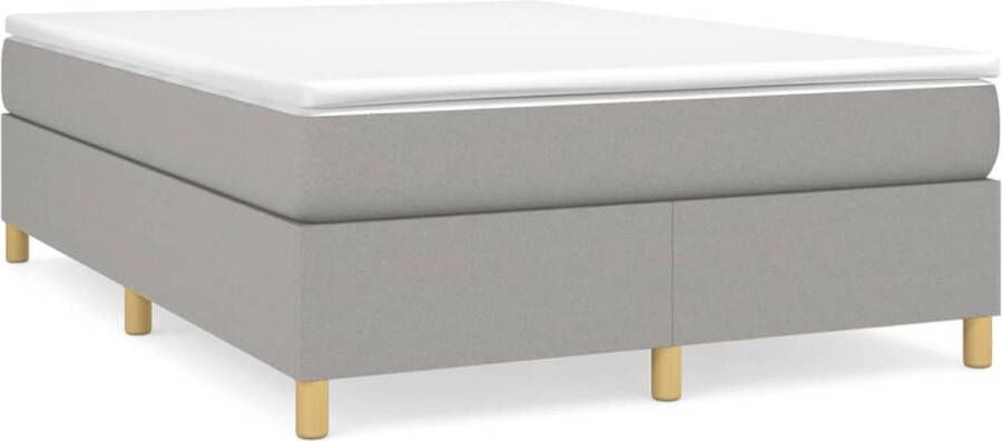 Maison Exclusive Boxspringframe stof lichtgrijs 140x190 cm
