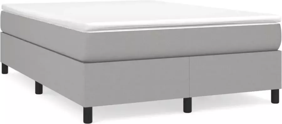 Maison Exclusive Boxspringframe stof lichtgrijs 140x190 cm