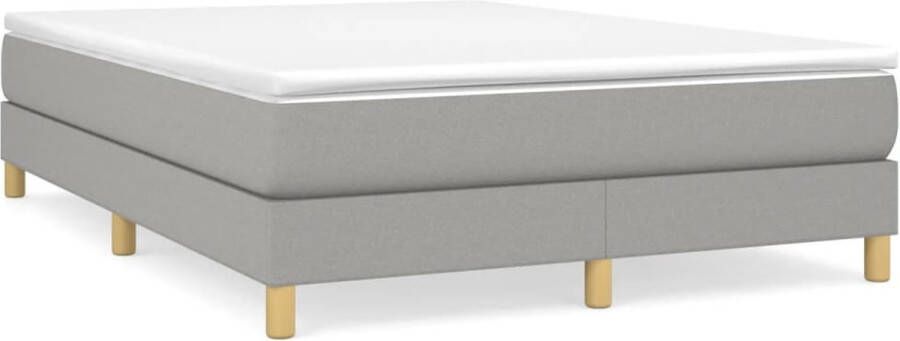 Maison Exclusive Boxspringframe stof lichtgrijs 140x200 cm