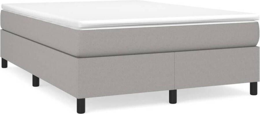 Maison Exclusive Boxspringframe stof lichtgrijs 140x200 cm - Foto 1