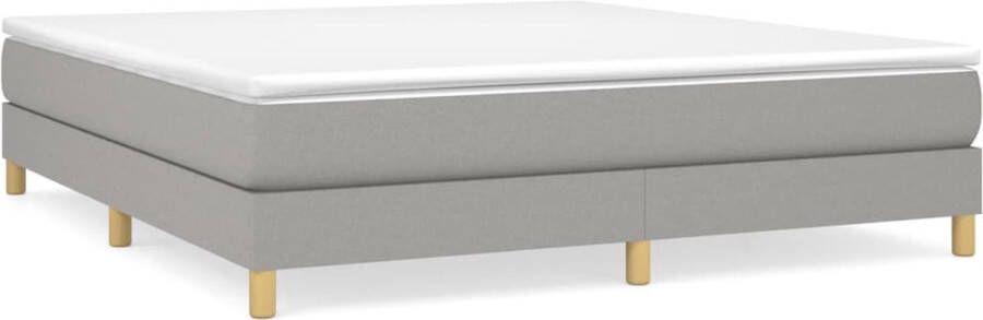 Maison Exclusive Boxspringframe stof lichtgrijs 160x200 cm