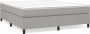 Maison Exclusive Boxspringframe stof lichtgrijs 160x200 cm - Thumbnail 1