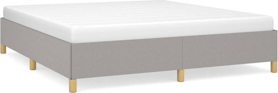 Maison Exclusive Boxspringframe stof lichtgrijs 160x200 cm