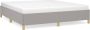 Maison Exclusive Boxspringframe stof lichtgrijs 160x200 cm - Thumbnail 2