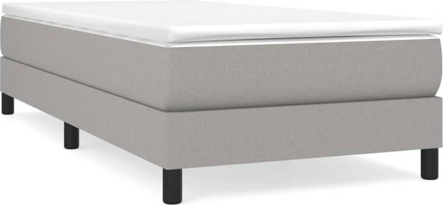 Maison Exclusive Boxspringframe stof lichtgrijs 80x200 cm
