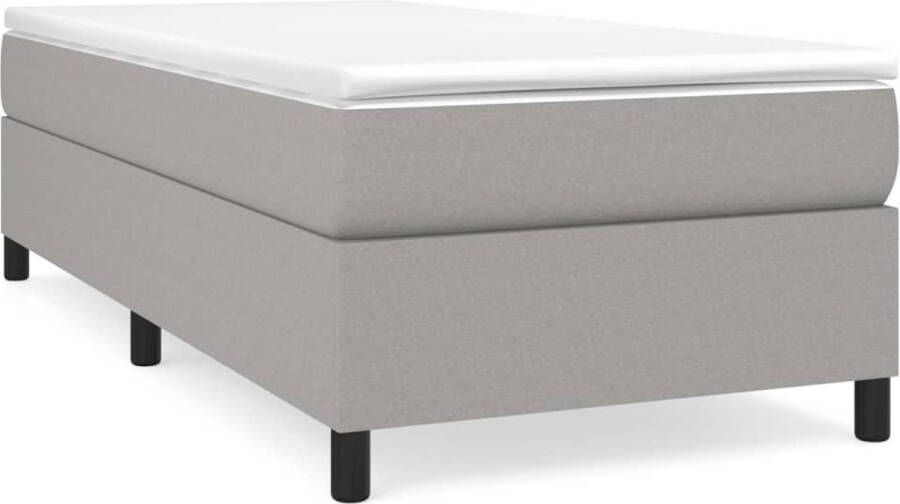 Maison Exclusive Boxspringframe stof lichtgrijs 80x200 cm