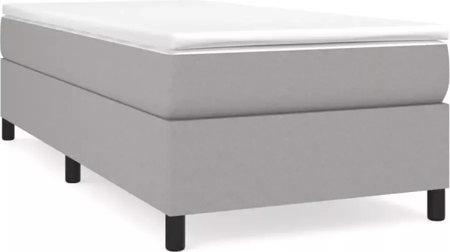 Maison Exclusive Boxspringframe stof lichtgrijs 80x200 cm