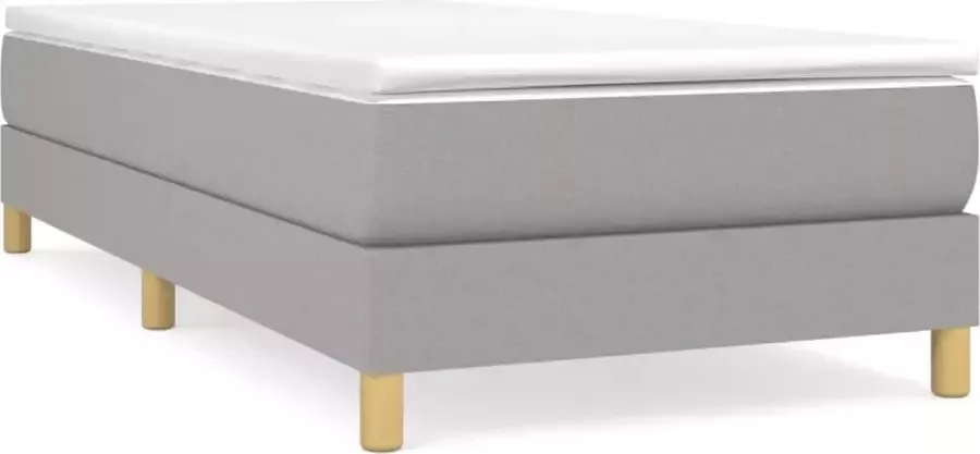 Maison Exclusive Boxspringframe stof lichtgrijs 80x200 cm