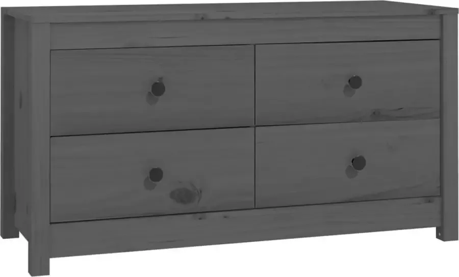 Maison Exclusive Dressoir 100x40x54 cm massief grenenhout grijs