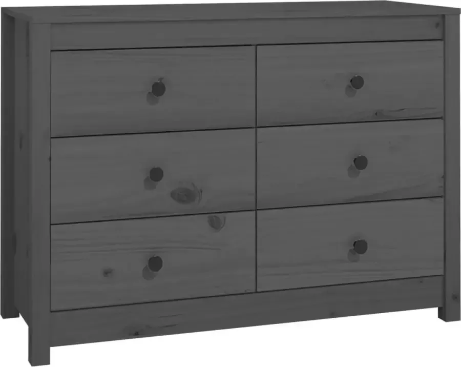Maison Exclusive Dressoir 100x40x72 cm massief grenenhout grijs