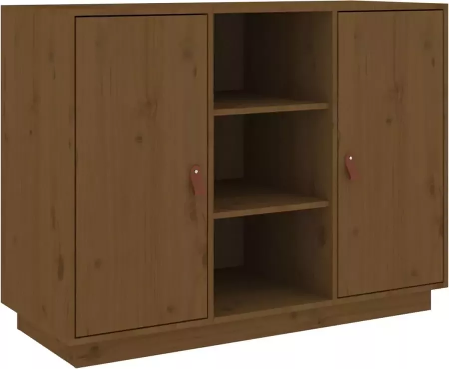 Maison Exclusive Dressoir 100x40x75 cm massief grenenhout honingbruin