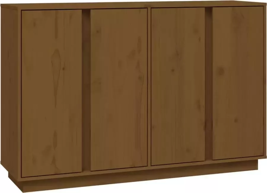 Maison Exclusive Dressoir 120x35x80 cm massief grenenhout honingbruin