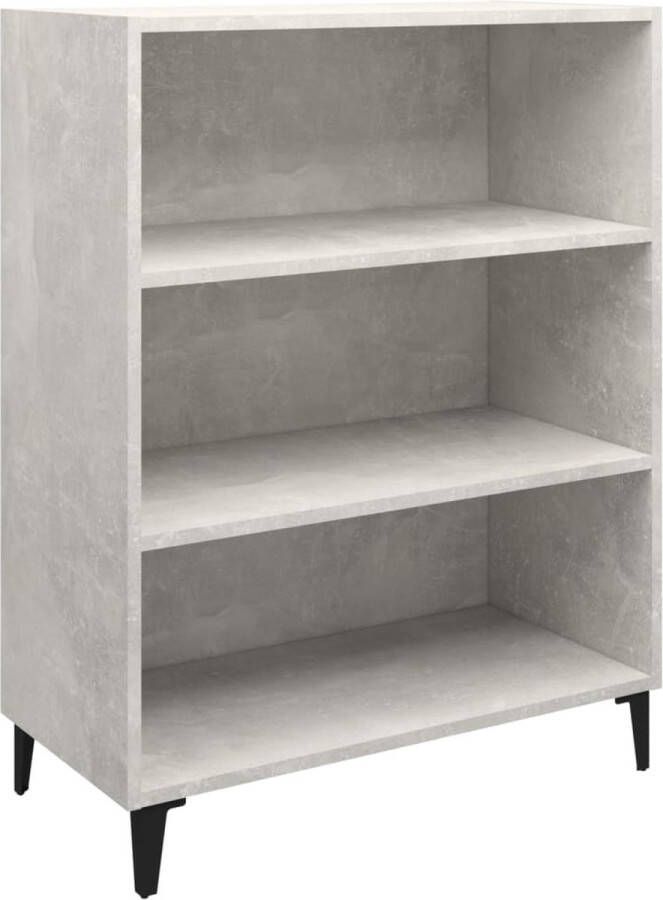 Maison Exclusive Dressoir 69 5x32 5x90 cm bewerkt hout betongrijs - Foto 2