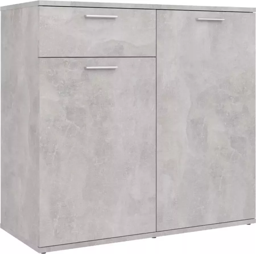 Maison Exclusive Dressoir 80x36x75 cm spaanplaat betongrijs