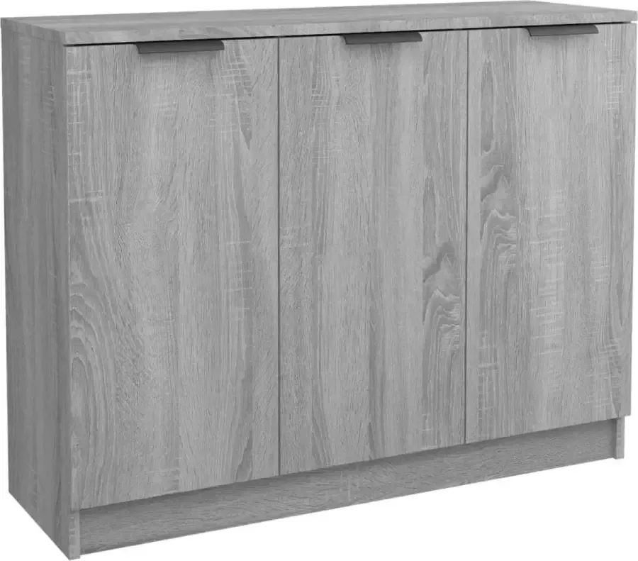 Maison Exclusive Dressoir 90 5x30x70 cm bewerkt hout grijs sonoma eikenkleurig