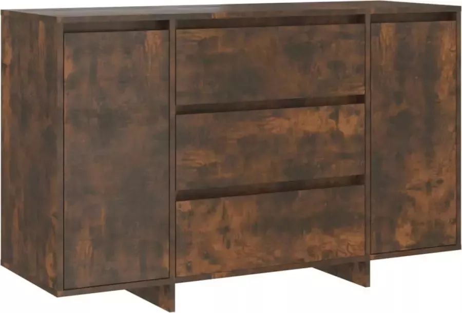 Maison Exclusive Dressoir met 3 lades 120x41x75 cm bewerkt hout gerookt eiken
