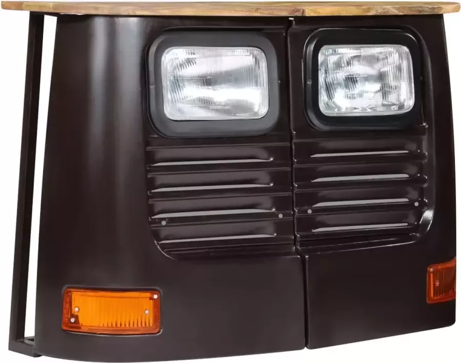 Maison Exclusive Dressoir vrachtwagen massief mangohout donkergrijs