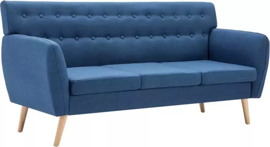 Maison Exclusive Driezitsbank 172x70x82 cm stof blauw
