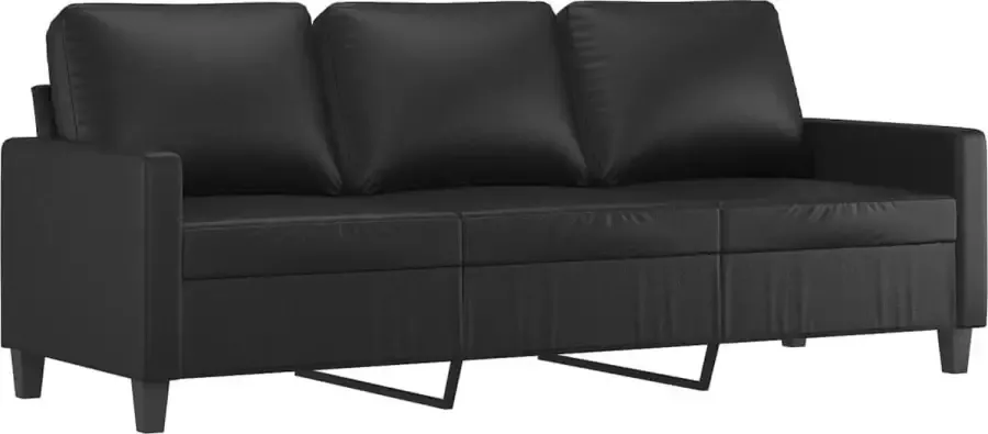 Maison Exclusive Driezitsbank 180 cm kunstleer zwart