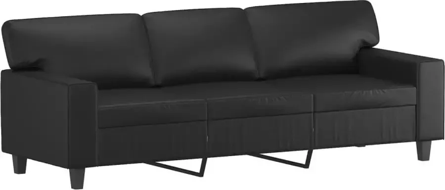 Maison Exclusive Driezitsbank 180 cm kunstleer zwart