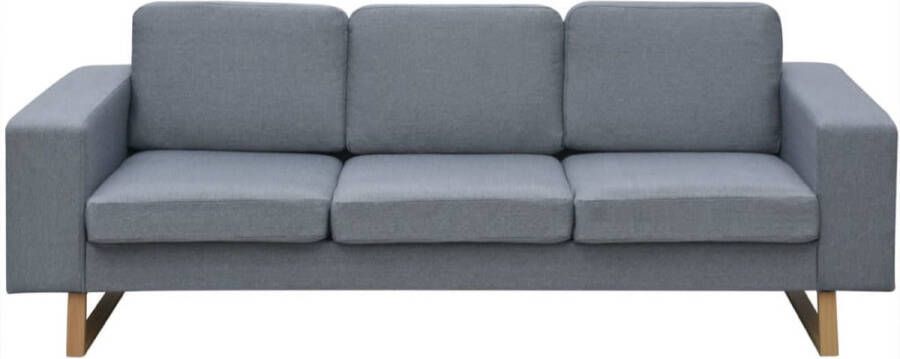 Maison Exclusive Driezitsbank lichtgrijs textiel