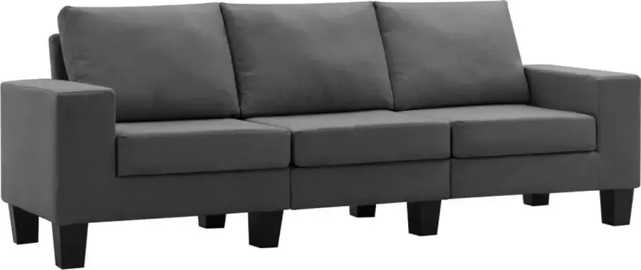 Maison Exclusive Driezitsbank stof donkergrijs - Foto 2