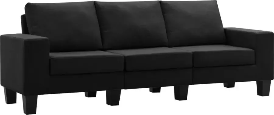 Maison Exclusive Driezitsbank stof zwart - Foto 2