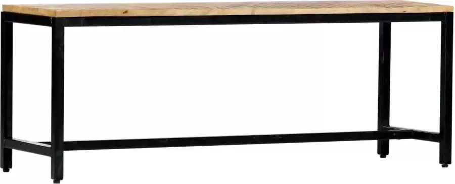 Maison Exclusive Eetbank 120 cm massief ruw mangohout