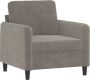 Maison Exclusive Fauteuil 60 cm fluweel lichtgrijs - Thumbnail 1