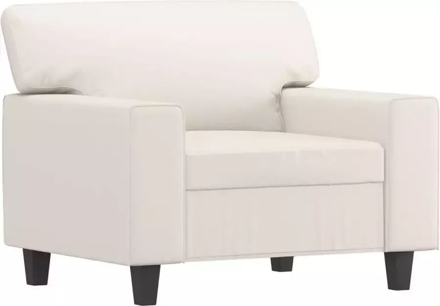 Maison Exclusive Fauteuil 60 cm kunstleer crèmekleurig