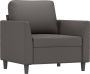 Maison Exclusive Fauteuil 60 cm kunstleer grijs - Thumbnail 2