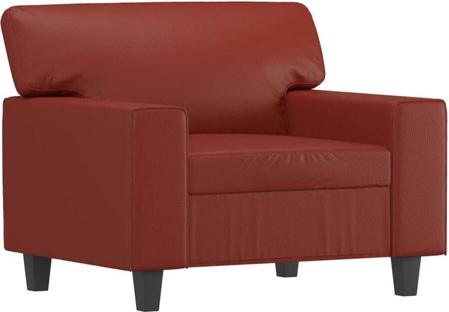 Maison Exclusive Fauteuil 60 cm kunstleer wijnrood