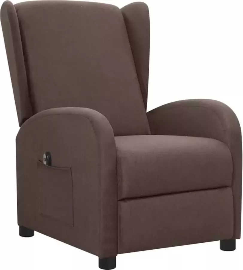 Maison Exclusive Fauteuil elektrisch verstelbaar stof taupe