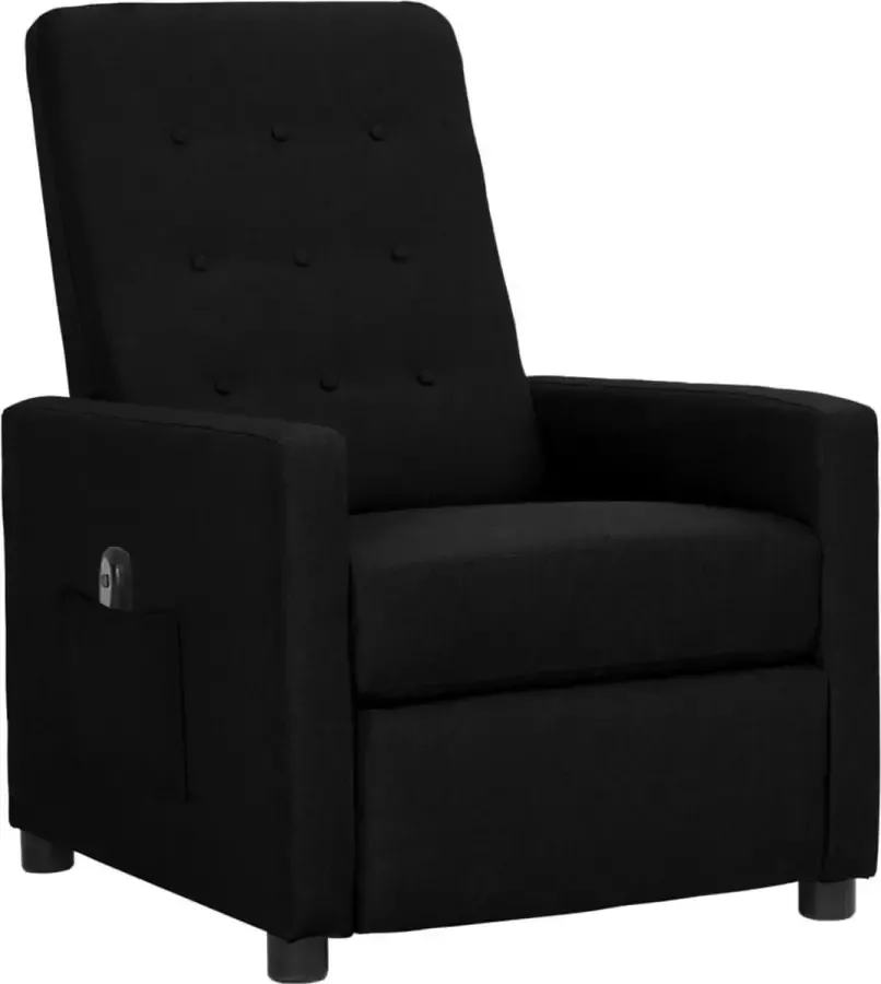 Maison Exclusive Fauteuil elektrisch verstelbaar stof zwart