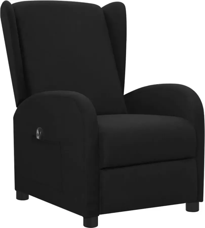 Maison Exclusive Fauteuil elektrisch verstelbaar stof zwart