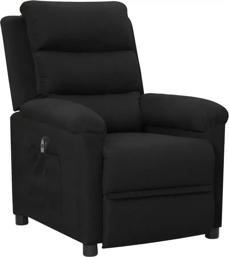 Maison Exclusive Fauteuil elektrisch verstelbaar stof zwart