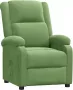 Maison Exclusive Fauteuil verstelbaar fluweel lichtgroen - Thumbnail 1