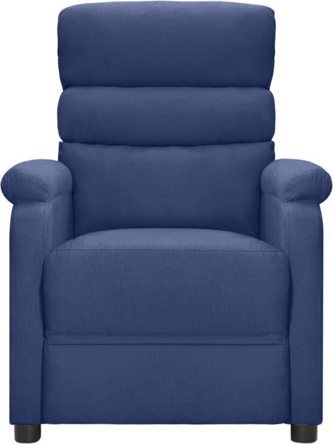 Maison Exclusive Fauteuil verstelbaar stof blauw