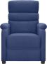 Maison Exclusive Fauteuil verstelbaar stof blauw - Thumbnail 2