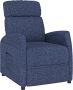 Maison Exclusive Fauteuil verstelbaar stof blauw - Thumbnail 1