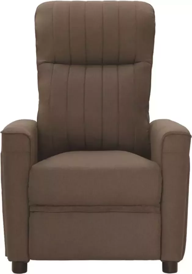 Maison Exclusive Fauteuil verstelbaar stof bruin