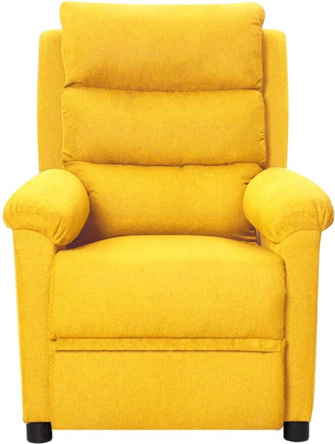 Maison Exclusive Fauteuil verstelbaar stof geel