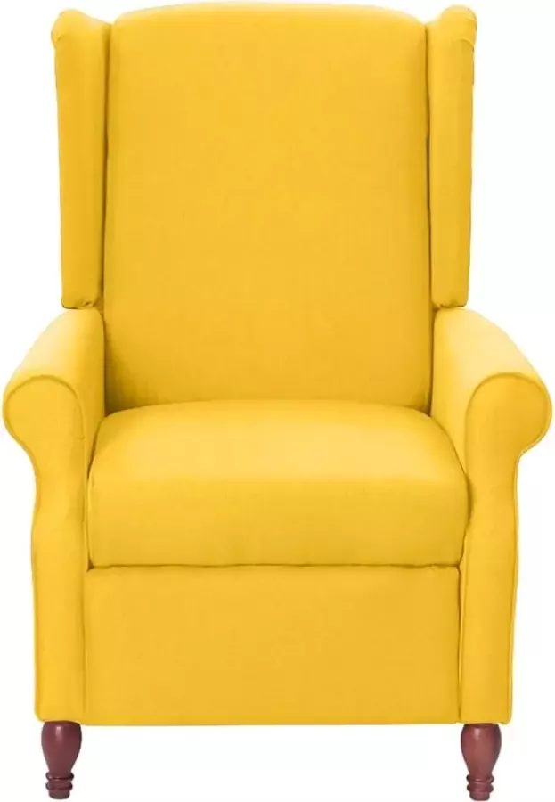 Maison Exclusive Fauteuil verstelbaar stof geel