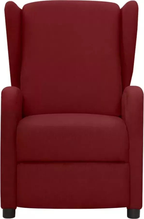 Maison Exclusive Fauteuil verstelbaar stof wijnrood