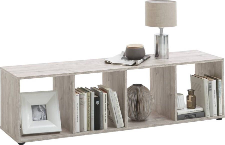 Maison Exclusive FMD Staande kast met 4 vakken zandeikenkleurig