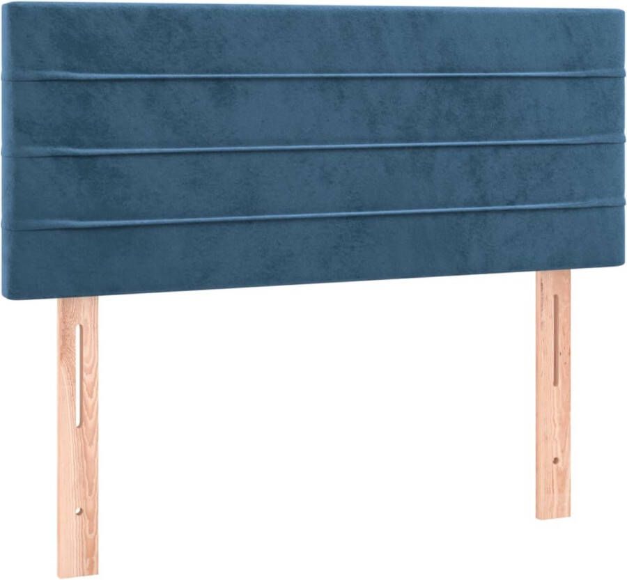 Maison Exclusive Hoofdbord 100x5x78 88 cm fluweel donkerblauw